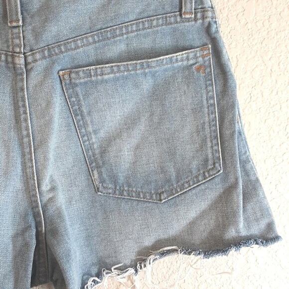 Madewell The Perfect Jean Short Raw Hem Light Wash High Rise 27 - Picture 6 of 15